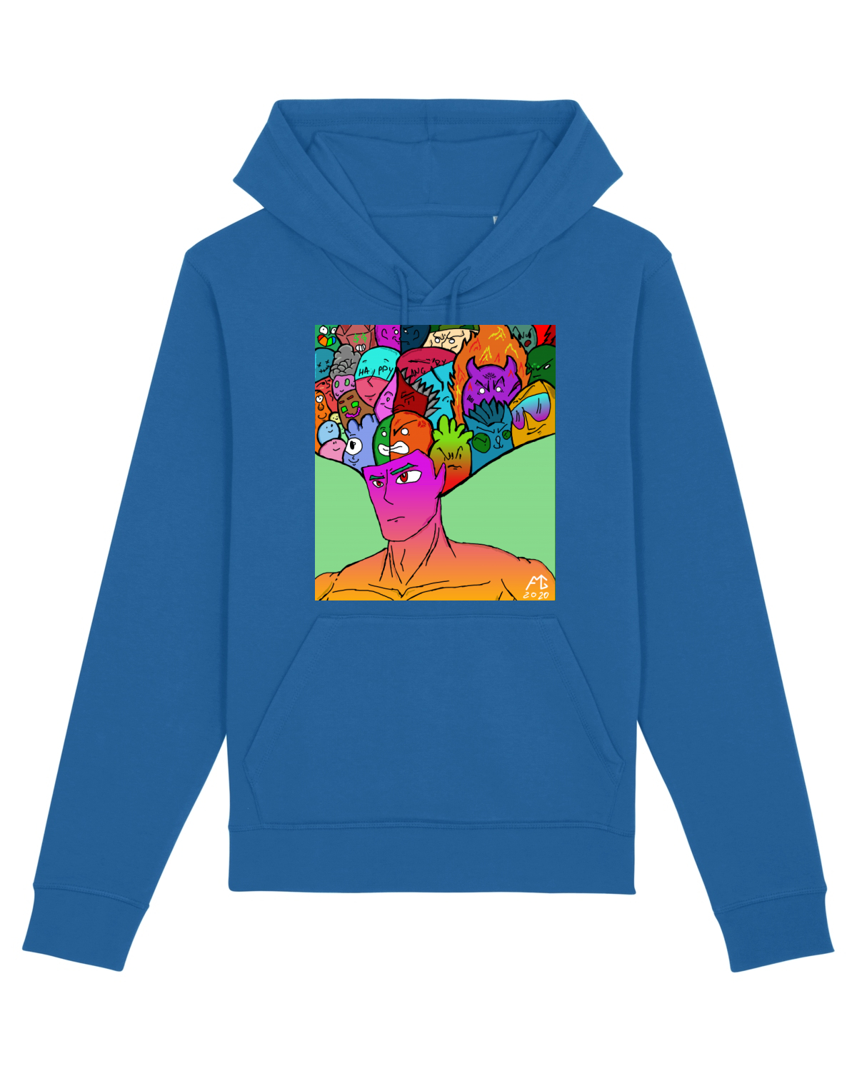 Hanorac Unisex Drummer Royal Blue