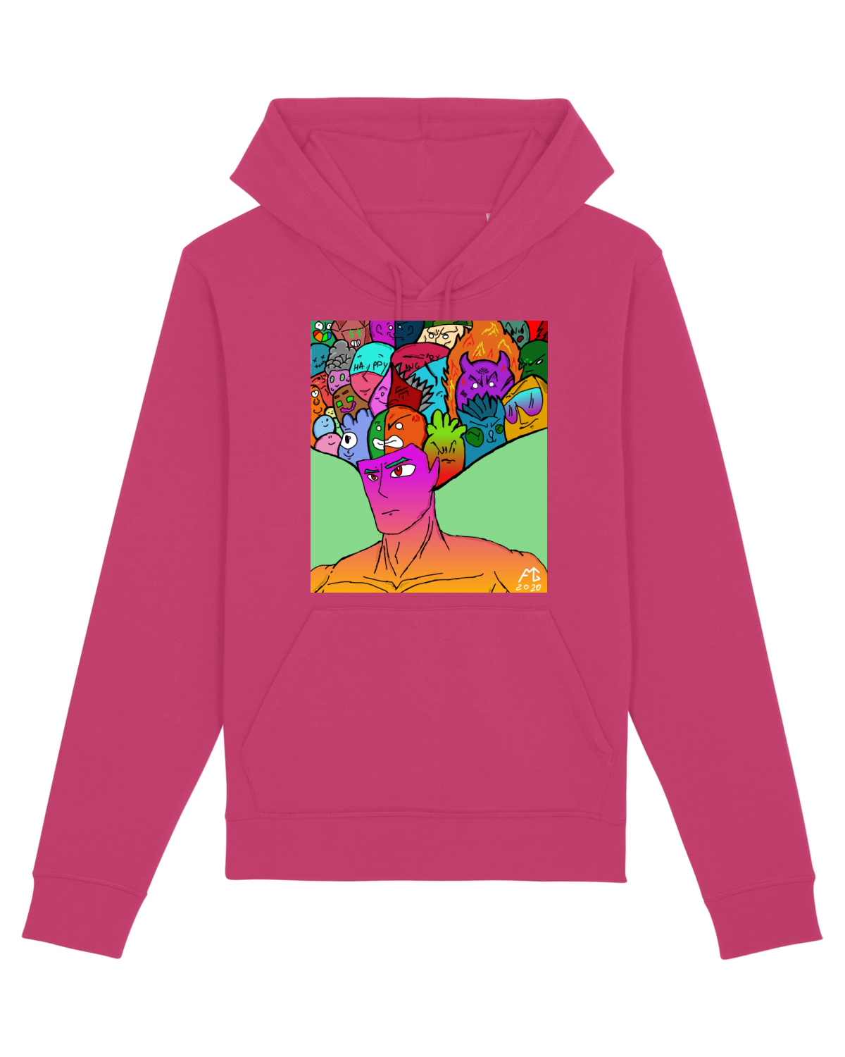 Hanorac Unisex Drummer Raspberry