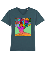 In your hed Tricou mânecă scurtă guler V Bărbat Presenter