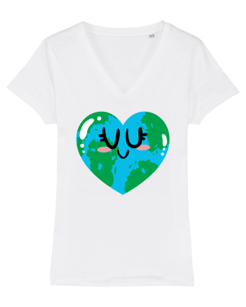I Love Earth White
