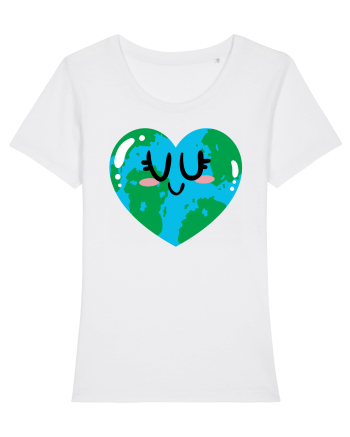 I Love Earth White