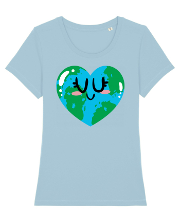 I Love Earth Sky Blue