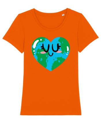 I Love Earth Bright Orange