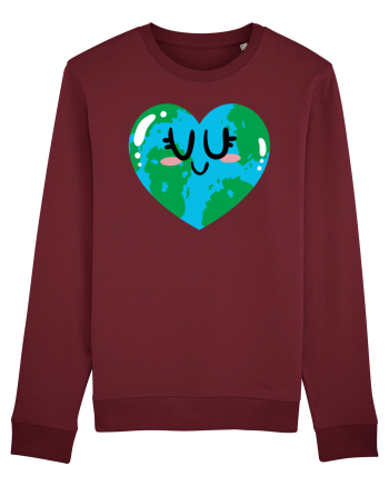I Love Earth Burgundy