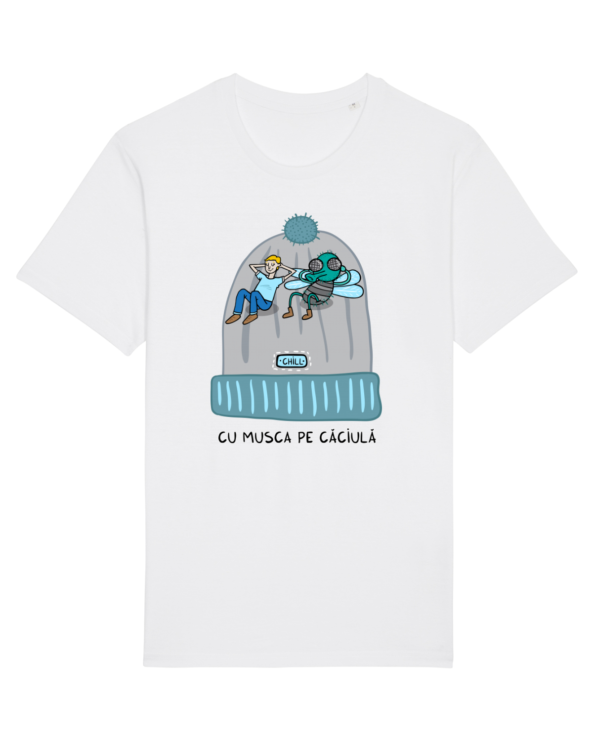 Tricou mânecă scurtă Unisex Rocker White