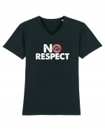 No Respect Tricou mânecă scurtă guler V Bărbat Presenter