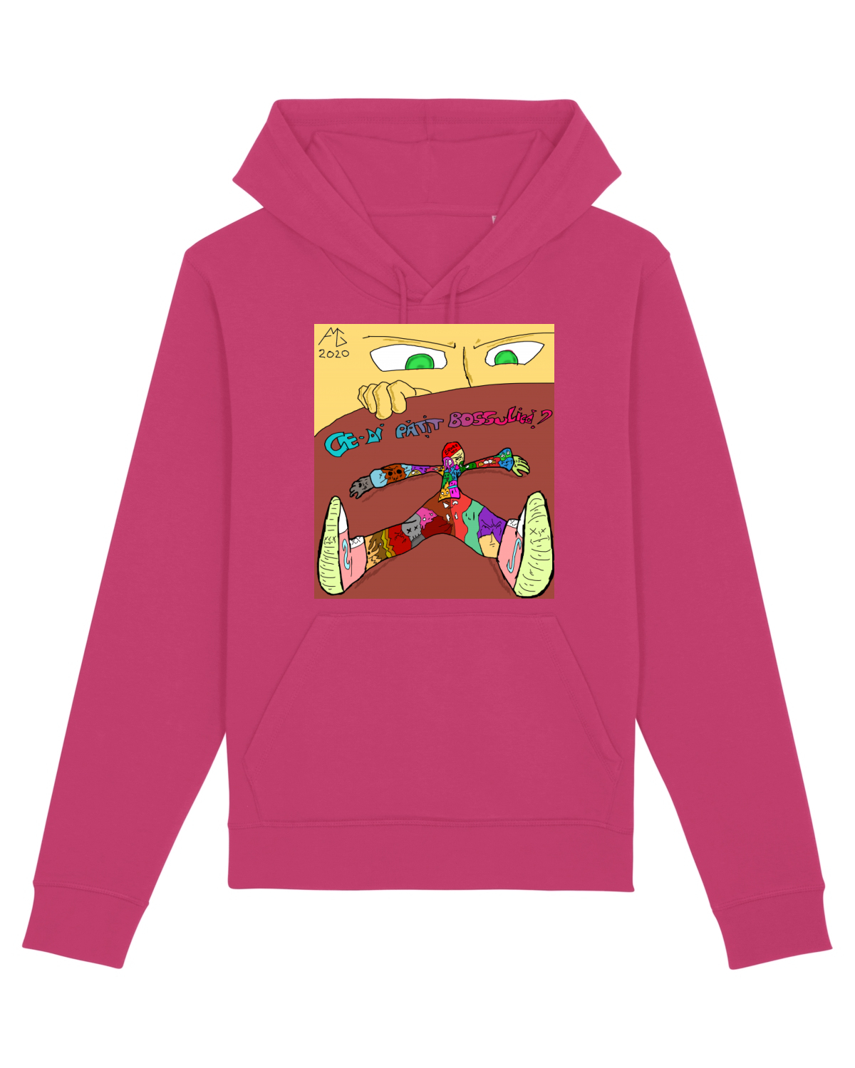Hanorac Unisex Drummer Raspberry