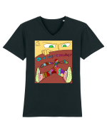 Funny Tricou mânecă scurtă guler V Bărbat Presenter