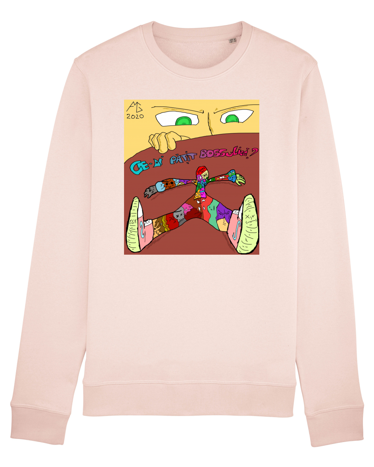 Bluză mânecă lungă Unisex Rise Candy Pink