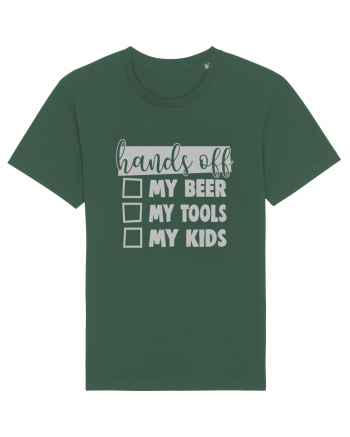 Hands off my beer my tools my kids Bottle Green