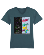 Output Tricou mânecă scurtă guler V Bărbat Presenter
