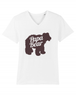 Papa Bear Tricou mânecă scurtă guler V Bărbat Presenter