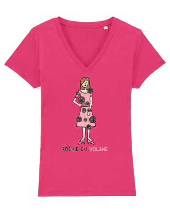 Rochie cu volane Raspberry