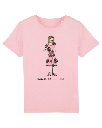 Rochie cu volane Cotton Pink