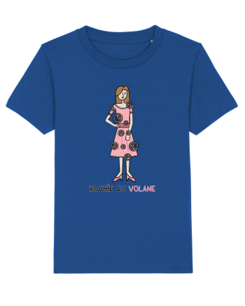 Rochie cu volane Majorelle Blue