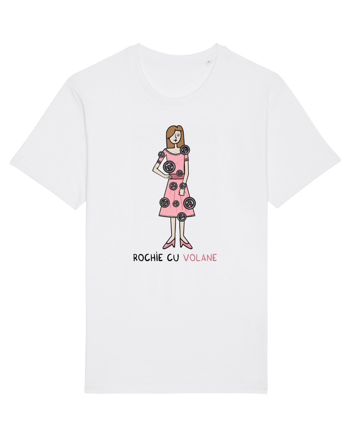 Tricou mânecă scurtă Unisex Rocker White