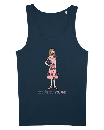 Rochie cu volane Navy