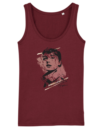 Audrey Hepburn Burgundy