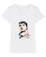 Audrey Hepburn Tricou mânecă scurtă guler V Damă Evoker