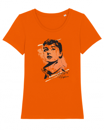 Audrey Hepburn Bright Orange