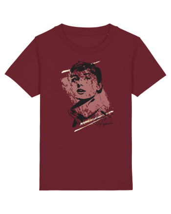 Audrey Hepburn Burgundy