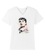 Audrey Hepburn Tricou mânecă scurtă guler V Bărbat Presenter