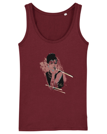 Audrey Hepburn Burgundy