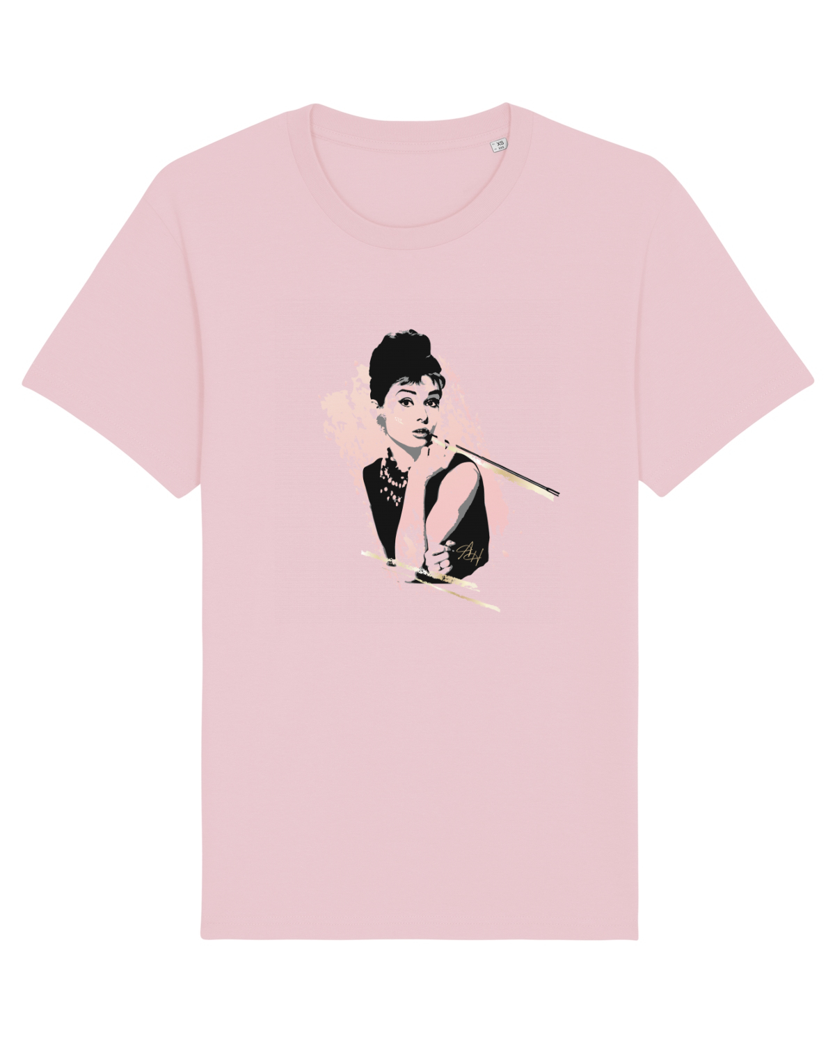 Tricou mânecă scurtă Unisex Rocker Cotton Pink