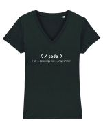 CODE Tricou mânecă scurtă guler V Damă Evoker