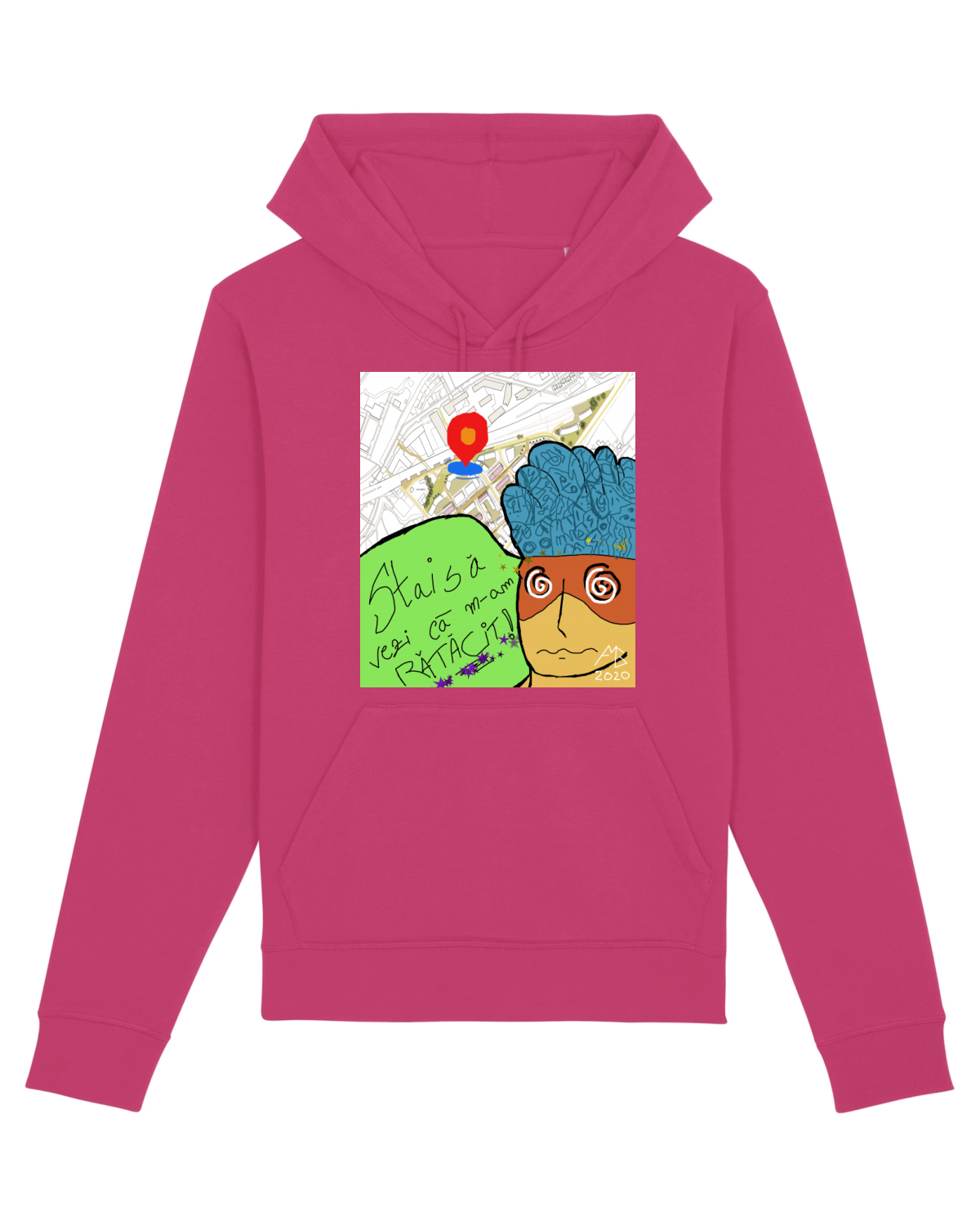 Hanorac Unisex Drummer Raspberry