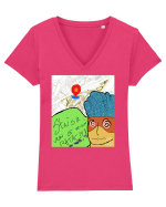 GPS Tricou mânecă scurtă guler V Damă Evoker