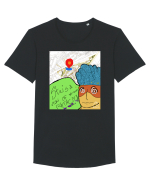 GPS Tricou mânecă scurtă guler larg Bărbat Skater