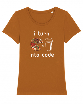 Pizza and Coffee into code Roasted Orange