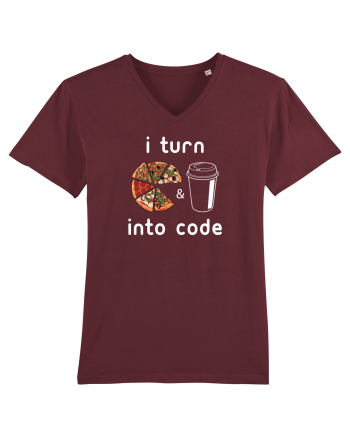 Pizza and Coffee into code Burgundy