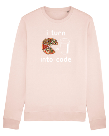 Pizza and Coffee into code Candy Pink