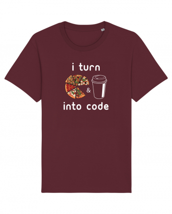 Pizza and Coffee into code Burgundy