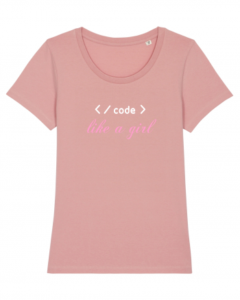 Code like a girl Canyon Pink