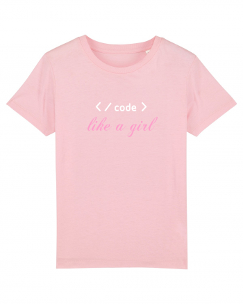 Code like a girl Cotton Pink