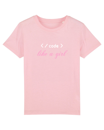 Code like a girl Cotton Pink