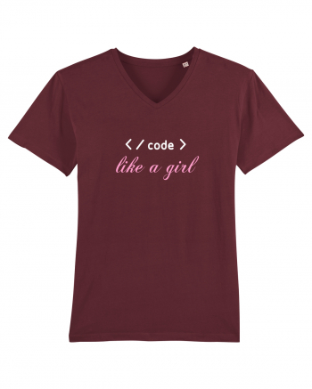 Code like a girl Burgundy