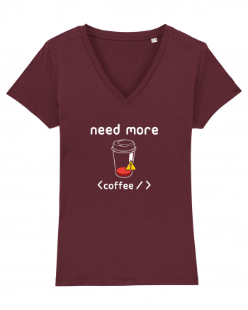 Need More Coffee Burgundy