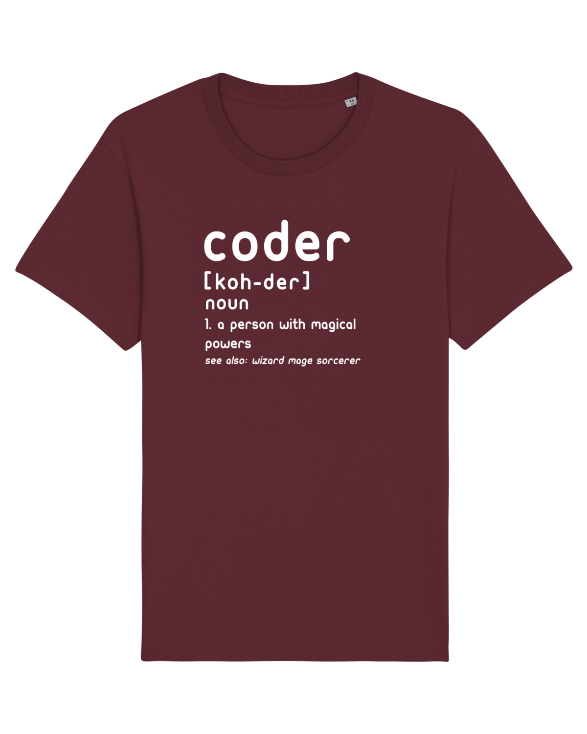 Tricou mânecă scurtă Unisex Rocker Burgundy