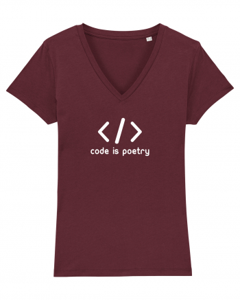 Code is poetry Burgundy