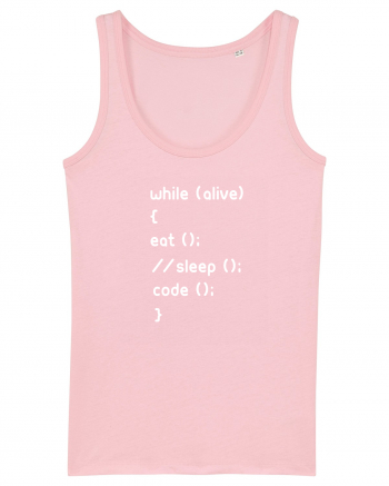 Eat Sleep Code Cotton Pink