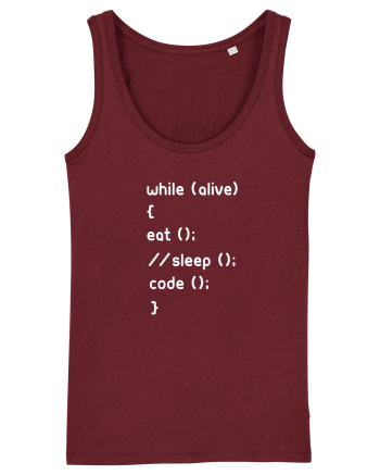Eat Sleep Code Burgundy