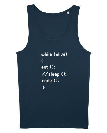 Eat Sleep Code Navy