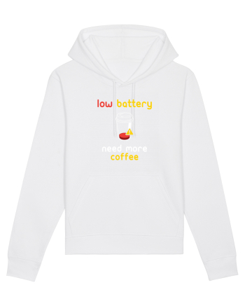 Low Battery Need Coffee White