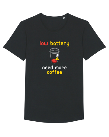 Low Battery Need Coffee Black