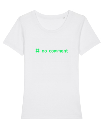 No Comment White