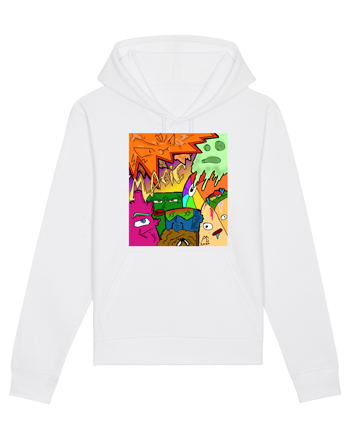 Hanorac Unisex Drummer White